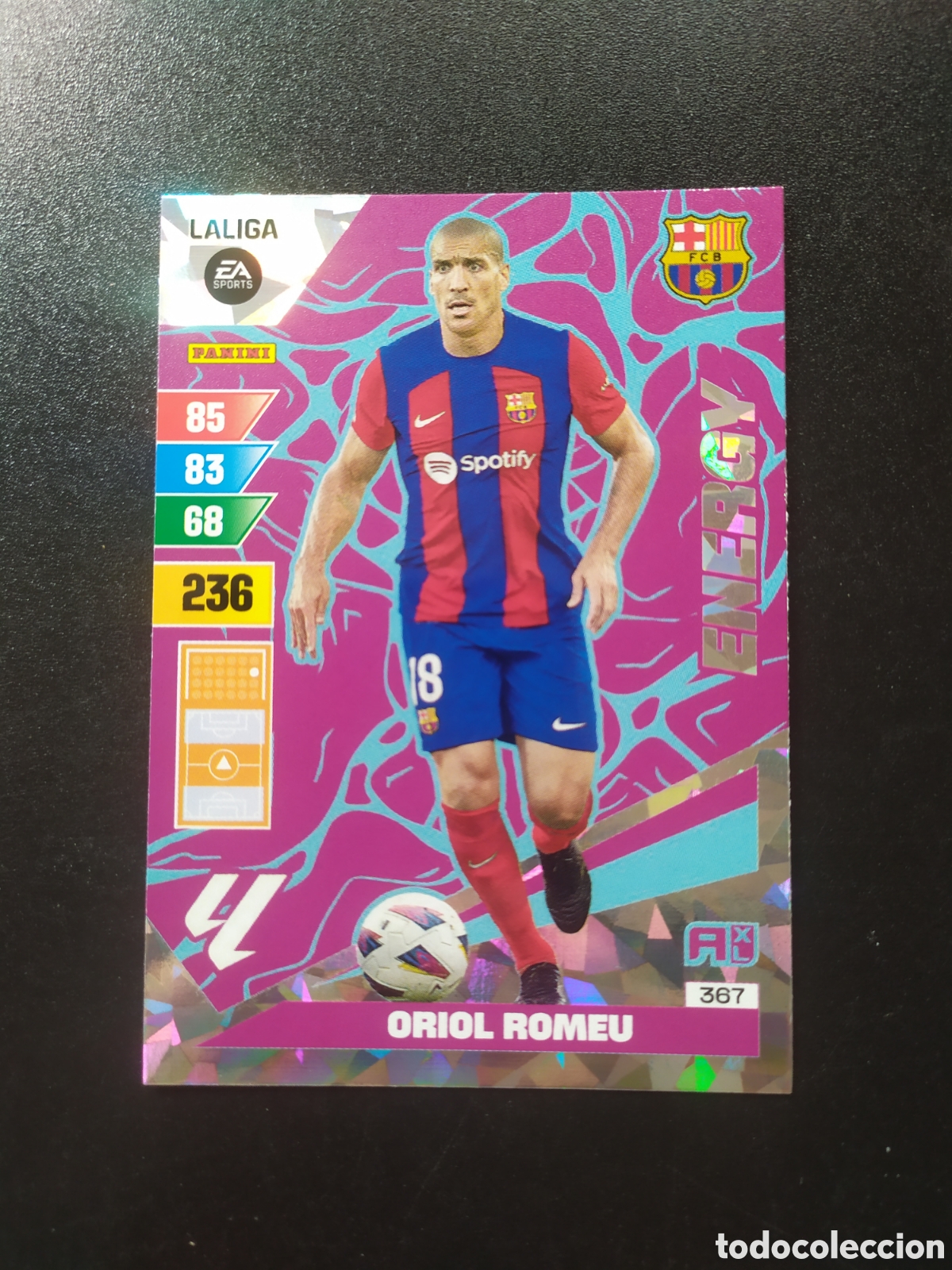 Cromos de F&uacute;tbol: Adrenalyn 2023 2024 23 24 panini Oriol Romeu energy n&deg; 367 Barcelona