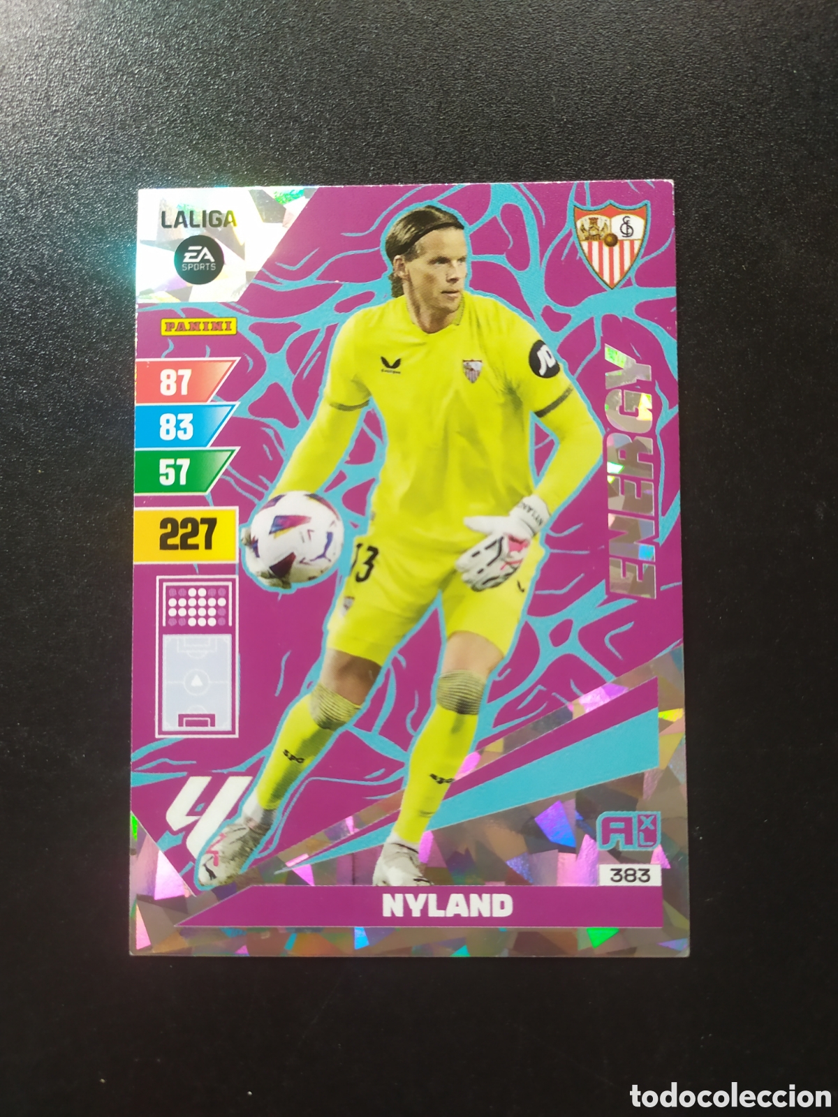 Cromos de F&uacute;tbol: Adrenalyn 2023 2024 23 24 panini Nyland energy n&deg; 383 Sevilla