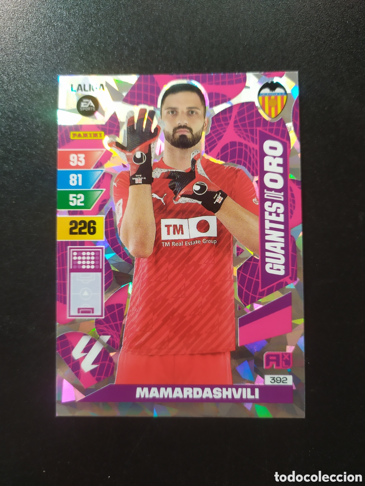 Cromos de F&uacute;tbol: Adrenalyn 2023 2024 23 24 panini Mamardashvili guantes de oro n&deg; 392 Valencia