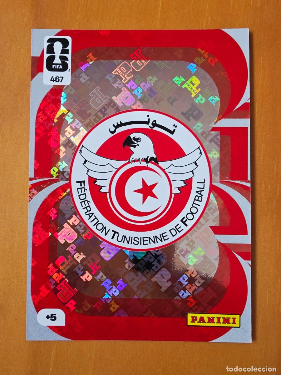 Cromos de F&uacute;tbol: 467 Escudo Logo, T&uacute;nez, Panini Adrenalyn XL Fifa World Cup 2026 Mundial 26