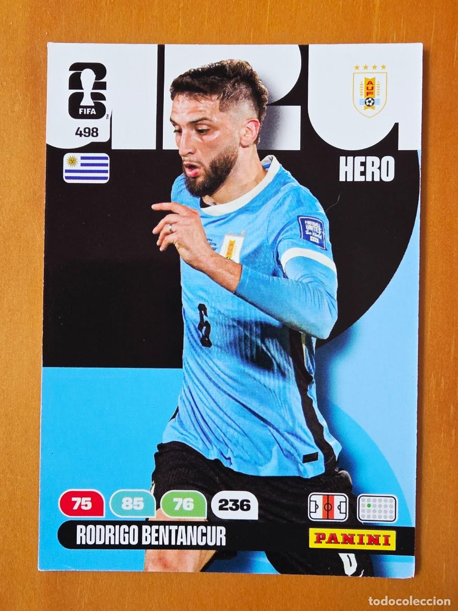 Cromos de F&uacute;tbol: 498 Rodrigo Bentancur, Hero, Uruguay, Panini Adrenalyn XL Fifa World Cup 2026 Mundial 26