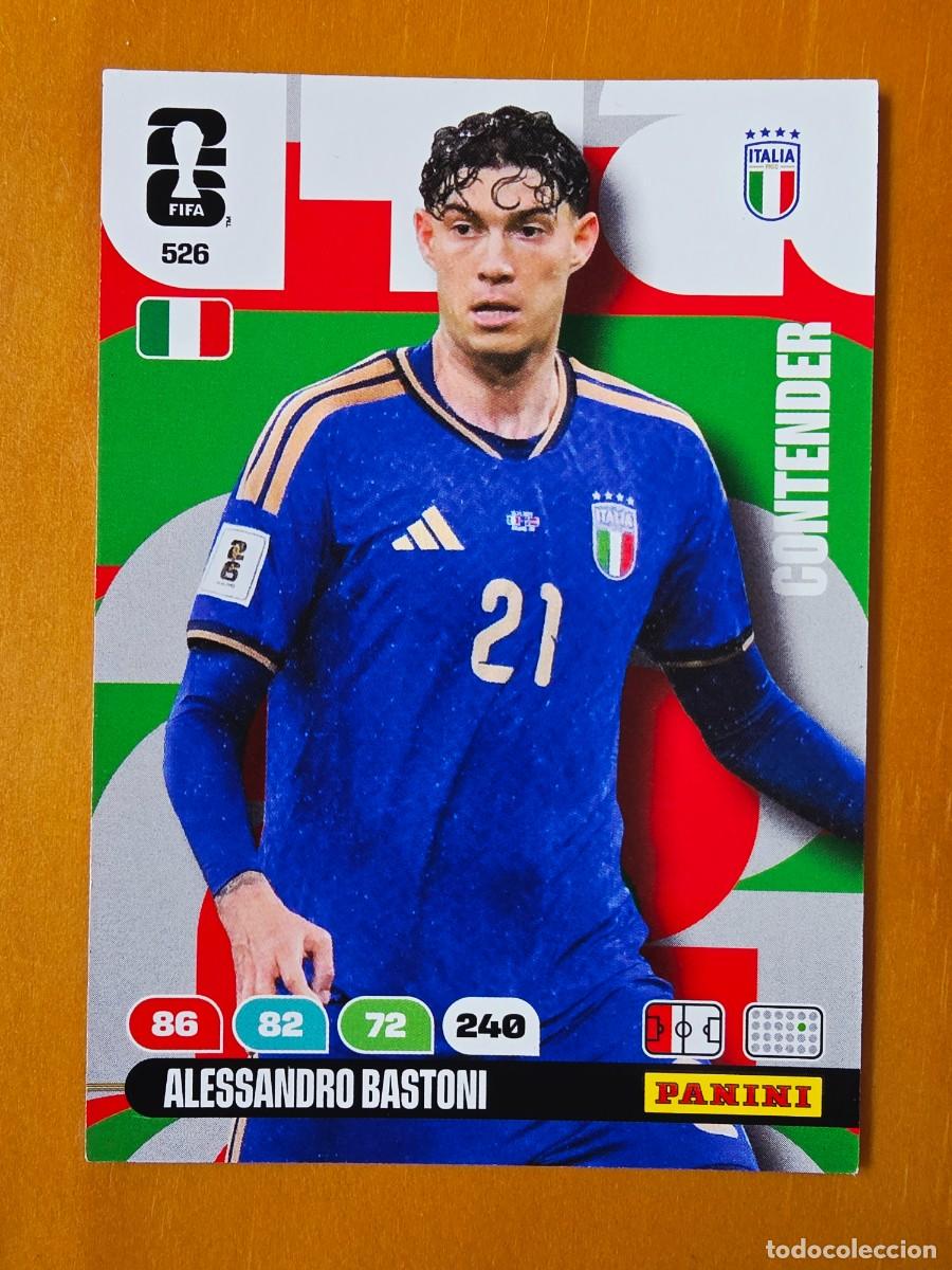 Cromos de F&uacute;tbol: 526 Alessandro Bastoni, Contender, Italia, Panini Adrenalyn XL Fifa World Cup 2026 Mundial 26