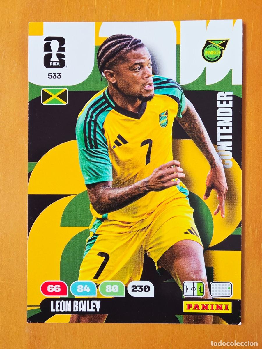 Cromos de F&uacute;tbol: 533 Leon Bailey, Contender, Jamaica, Panini Adrenalyn XL Fifa World Cup 2026 Mundial 26