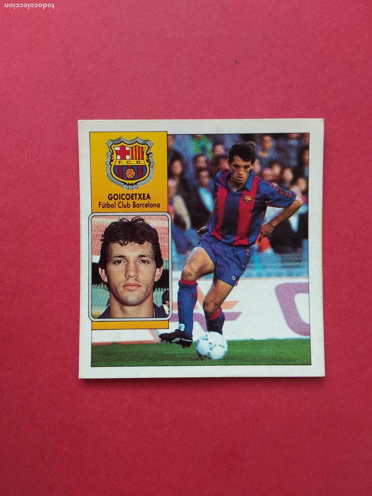 Cromos de F&uacute;tbol: EDICIONES ESTE LIGA 92 93 1992 1993 CROMO NUNCA PEGADO BARCELONA , GOICOETXEA