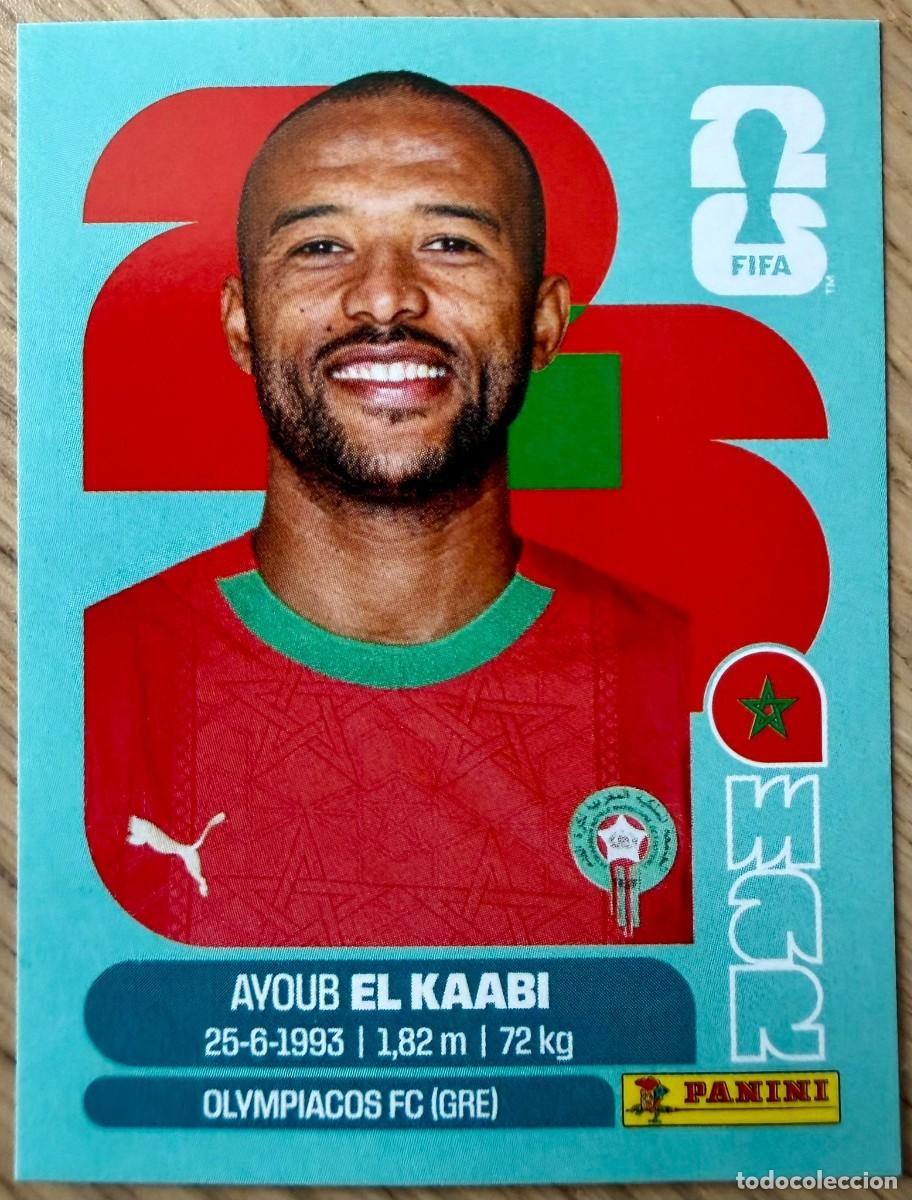 Football Stickers: MAR20 MAR 20 AYOUB EL KAABI MARRUECOS MUNDIAL FIFA WORLD CUP 2026 26 STICKER CROMO PANINI SIN PEGAR