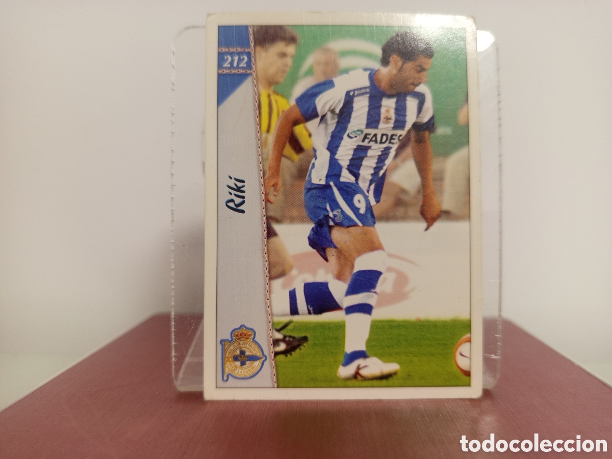 Cartes &agrave; collectionner de Football: ❇️ CROMO CARD ⚽ RIKI DEPORTIVO DE LA CORU&Ntilde;A 212 LAS FICHAS LIGA 06 07 2006 2007 MUNDICROMO ❇️