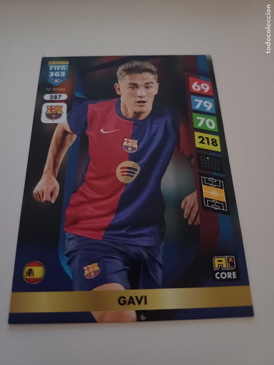 Football Stickers: 287 - Gavi - FC Barcelona