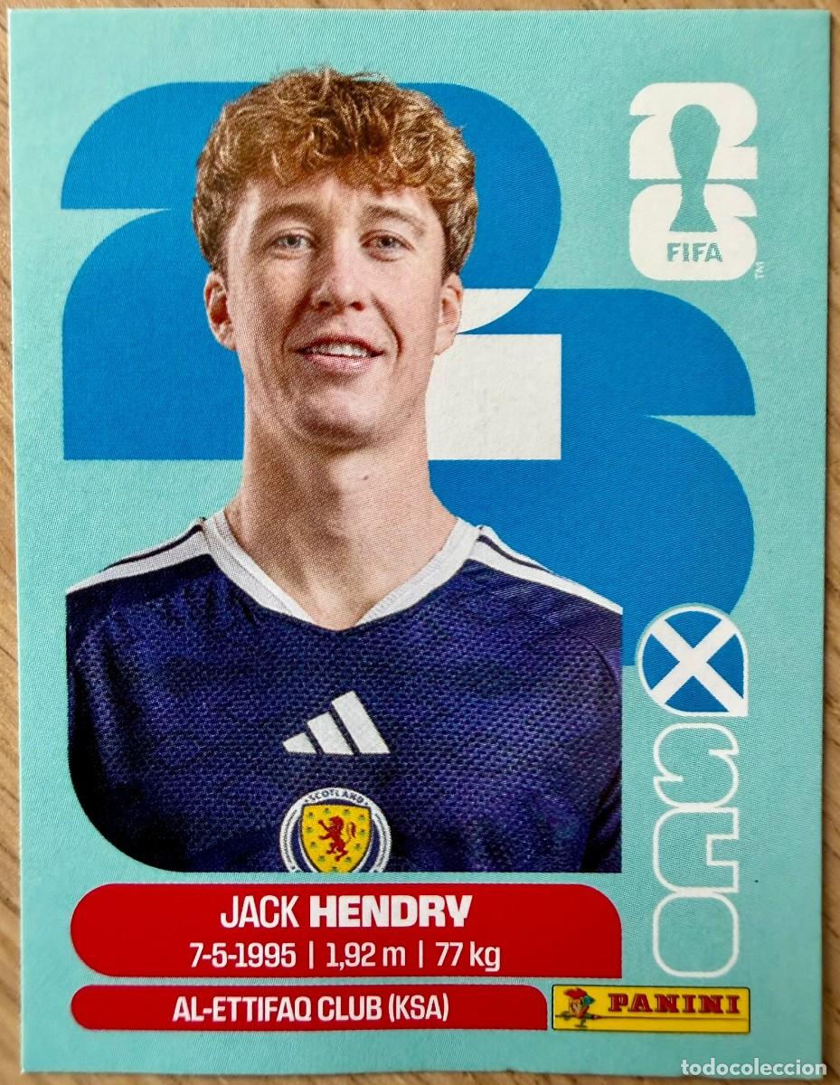 Cromos de F&uacute;tbol: SCO3 SCO 3 JACK HENDRY ESCOCIA MUNDIAL FIFA WORLD CUP 2026 26 STICKER CROMO PANINI SIN PEGAR