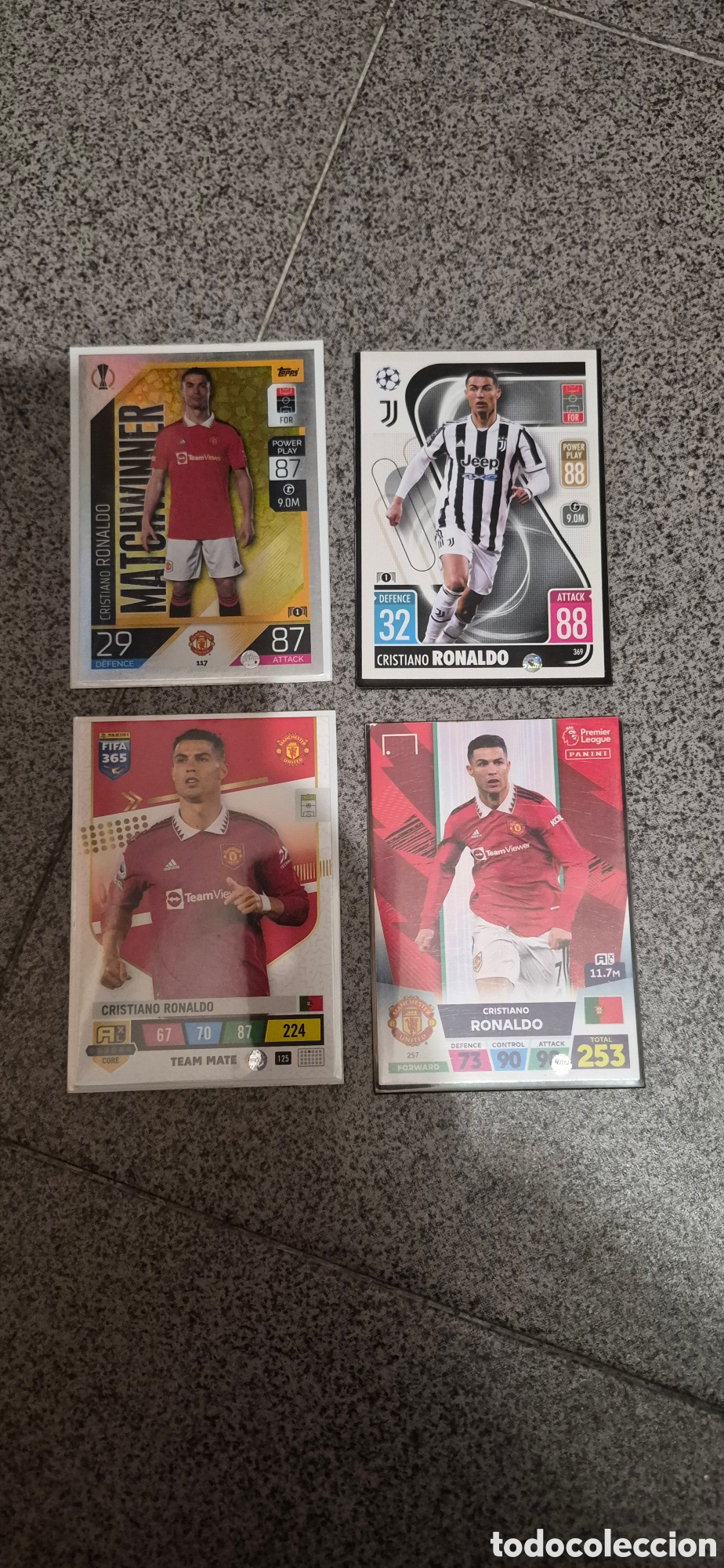 Cromos de F&uacute;tbol: CROMOS CRISTIANO RONALDO