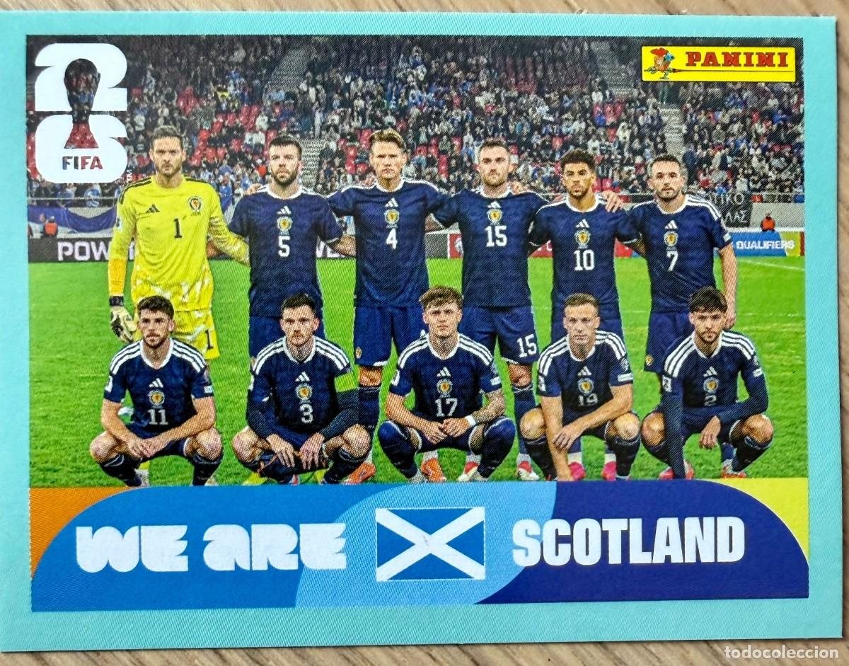 Cromos de F&uacute;tbol: SCO13 SCO 13 PLANTILLA ESCOCIA MUNDIAL FIFA WORLD CUP 2026 26 STICKER CROMO PANINI SIN PEGAR