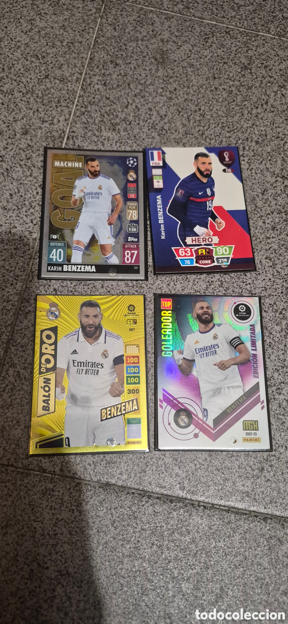 Cartes &agrave; collectionner de Football: CROMO KARIN BENZEMA ORO