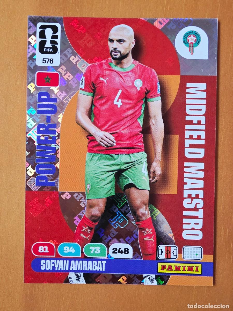 Cartes &agrave; collectionner de Football: 576 Sofyan Amrabat, Marruecos Power-Up Midfield Maestro Panini Adrenalyn Fifa World Cup 2026 Mundial