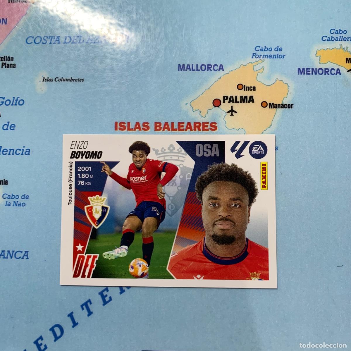 Cartes &agrave; collectionner de Football: Boyomo n&uacute;mero 7 del Osasuna cromo liga este 25-26 2025-2026