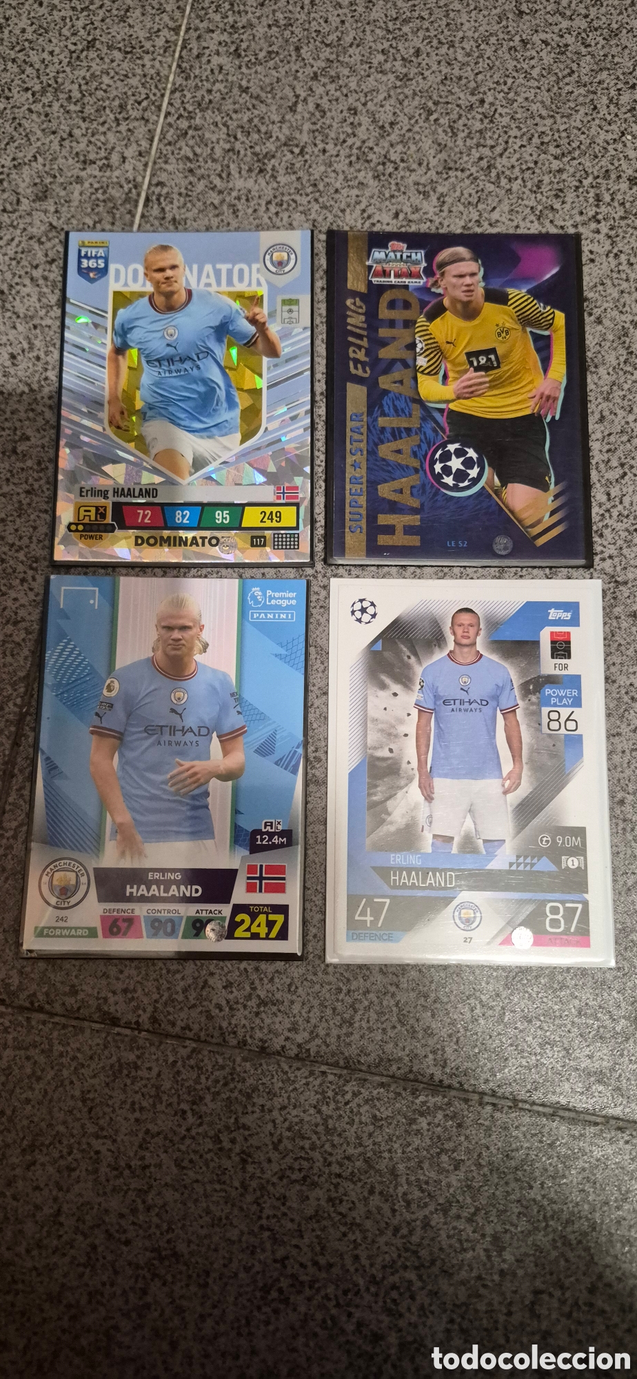 Cromos de F&uacute;tbol: CROMOS ERLING HAALAND CITY