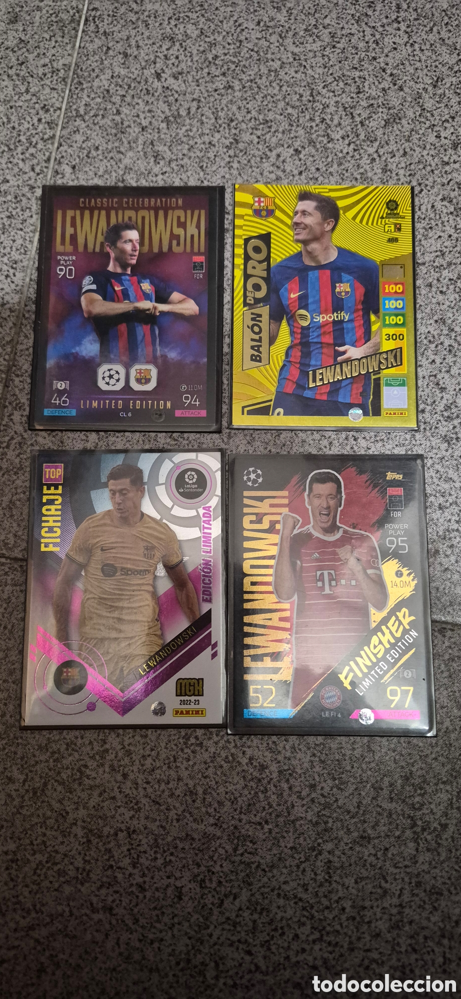 Cromos de F&uacute;tbol: CROMOS LEWANDOWSKI BARCELONA