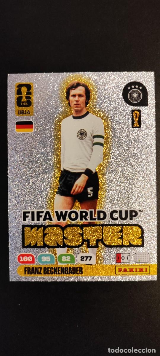 Cromos de F&uacute;tbol: ADRENALYN XL FIFA WORLD CUP 2026 CARD MASTER BECKENBAUER ALEMANIA # DB14 PANINI