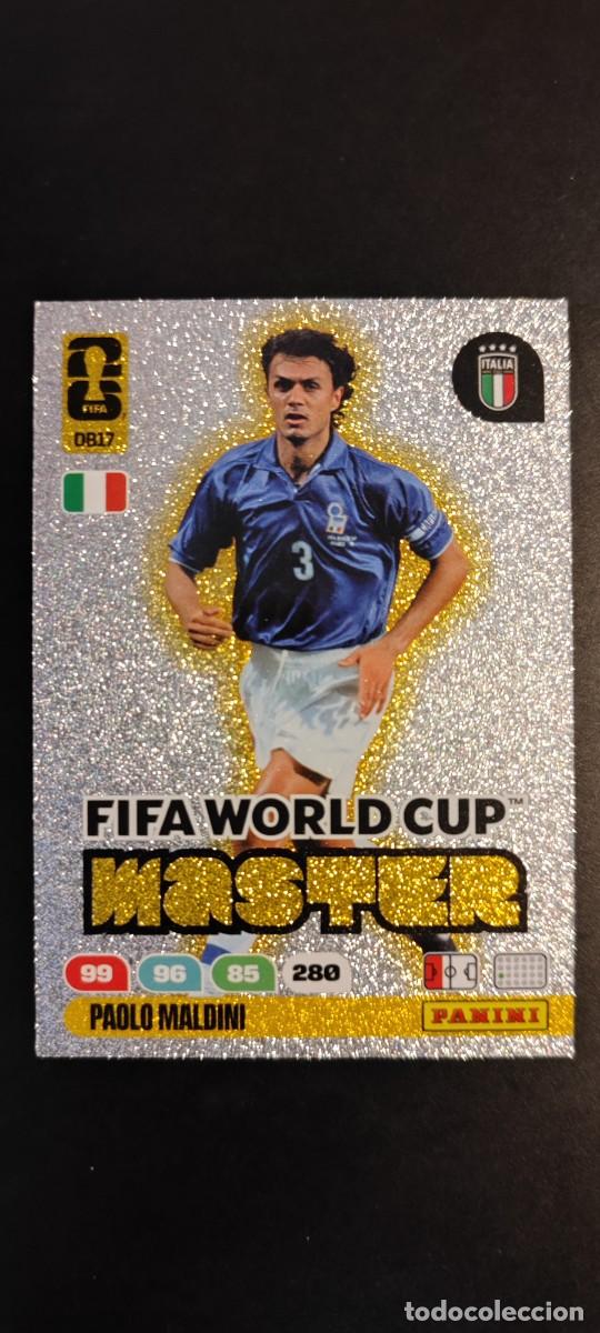 Cromos de F&uacute;tbol: ADRENALYN XL FIFA WORLD CUP 2026 CARD MASTER MALDINI ITALIA # DB17 PANINI