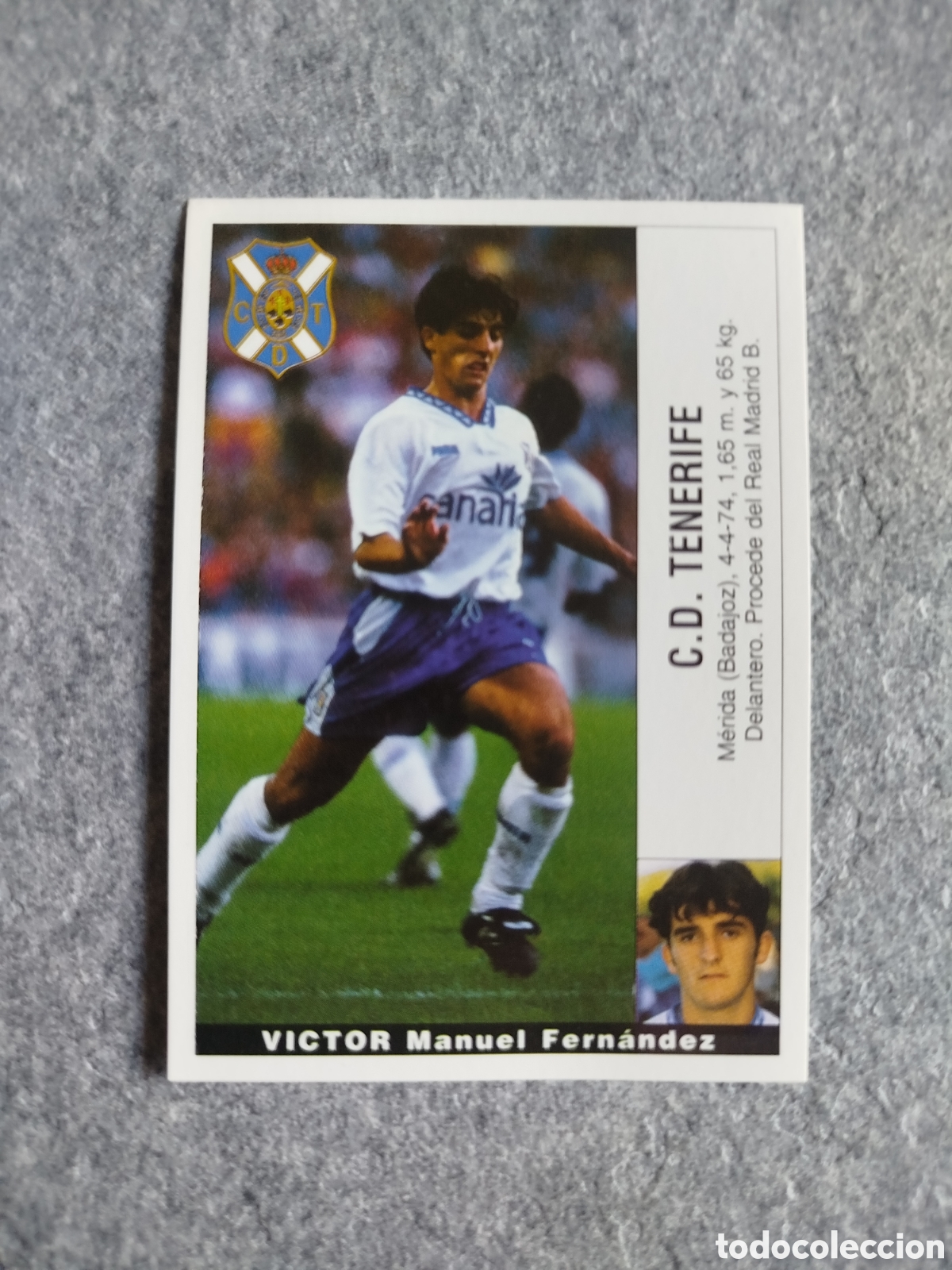 Cromos de F&uacute;tbol: COLOCA CROMO V&Iacute;CTOR TENERIFE SUSTITUYE PANINI LIGA 1995 95 96 NUNCA PEGADO SIN PEGAR