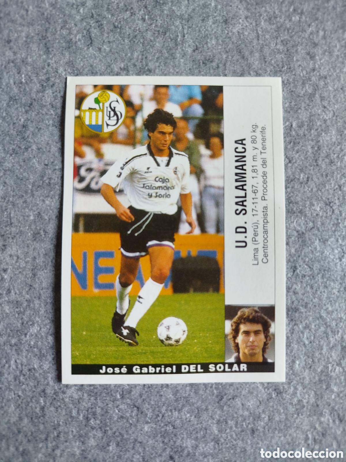 Cromos de F&uacute;tbol: &Uacute;LTIMO FICHAJE CROMO DEL SOLAR SALAMANCA PANINI LIGA 1995 95 96 NUNCA PEGADO SIN PEGAR