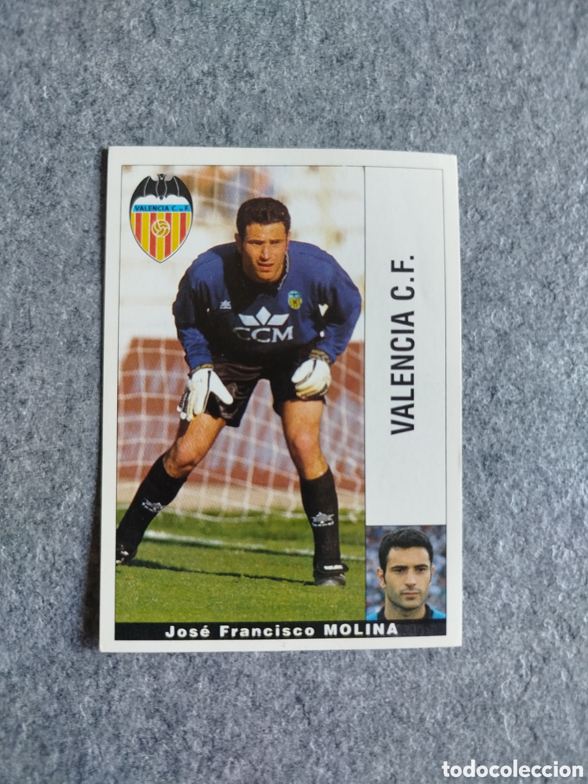 Cromos de F&uacute;tbol: BAJA CROMO MOLINA VALENCIA PANINI LIGA 1995 95 96 NUNCA PEGADO SIN PEGAR