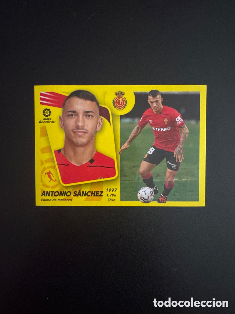 Fu&szlig;ball-Sticker: ANTONIO S&Aacute;NCHEZ MALLORCA N&Uacute;MERO 16A LIGA ESTE 2021 2022