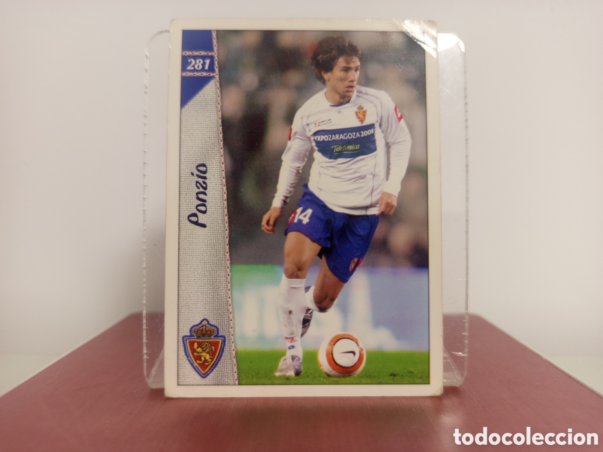 Fu&szlig;ball-Sticker: ❇️ CROMO CARD ⚽ PONZIO ZARAGOZA 281 LAS FICHAS LIGA 06 07 2006 2007 MUNDICROMO ❇️