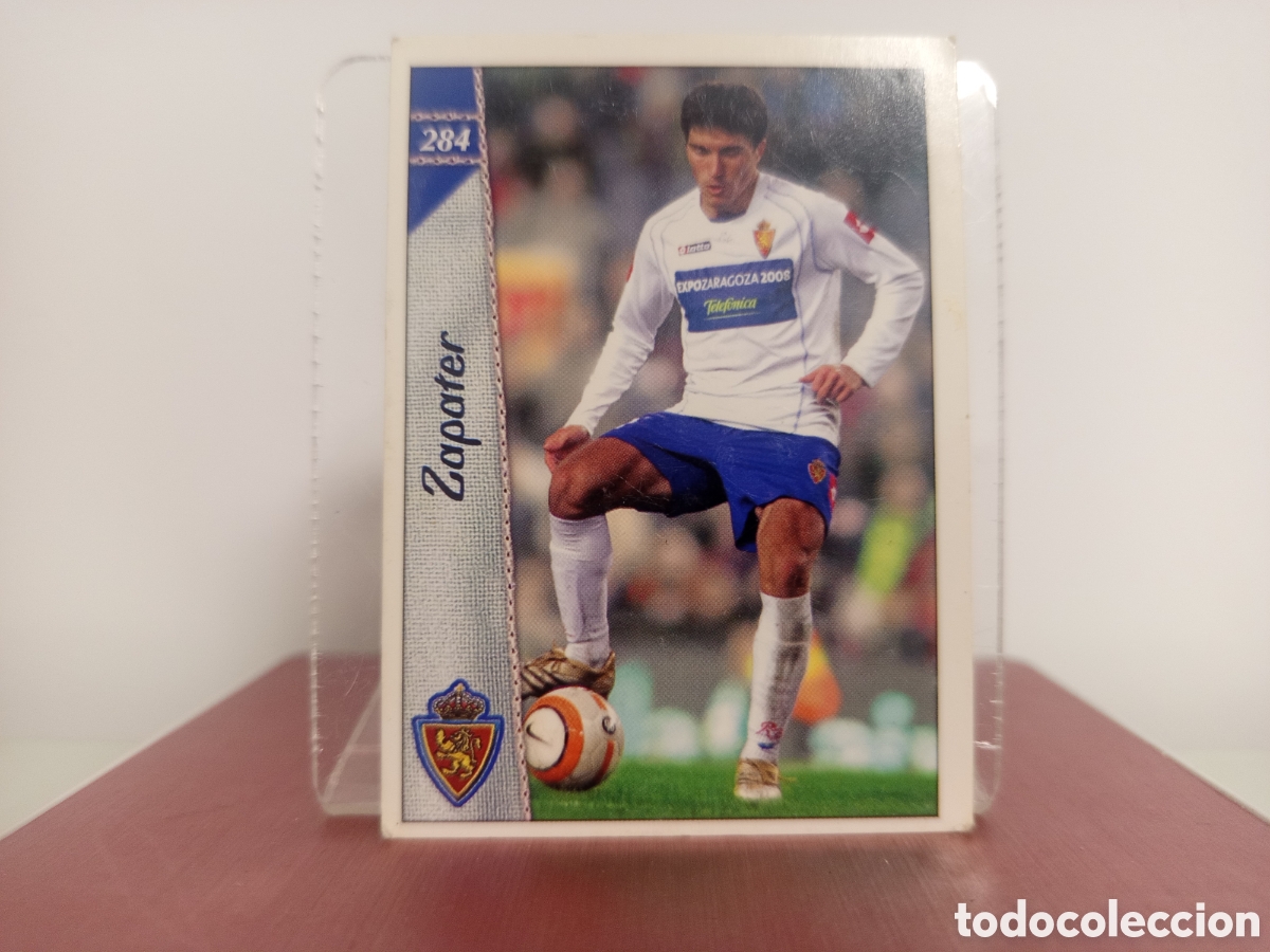 Fu&szlig;ball-Sticker: ❇️ CROMO CARD ⚽ ZAPATER ZARAGOZA 284 LAS FICHAS LIGA 06 07 2006 2007 MUNDICROMO ❇️