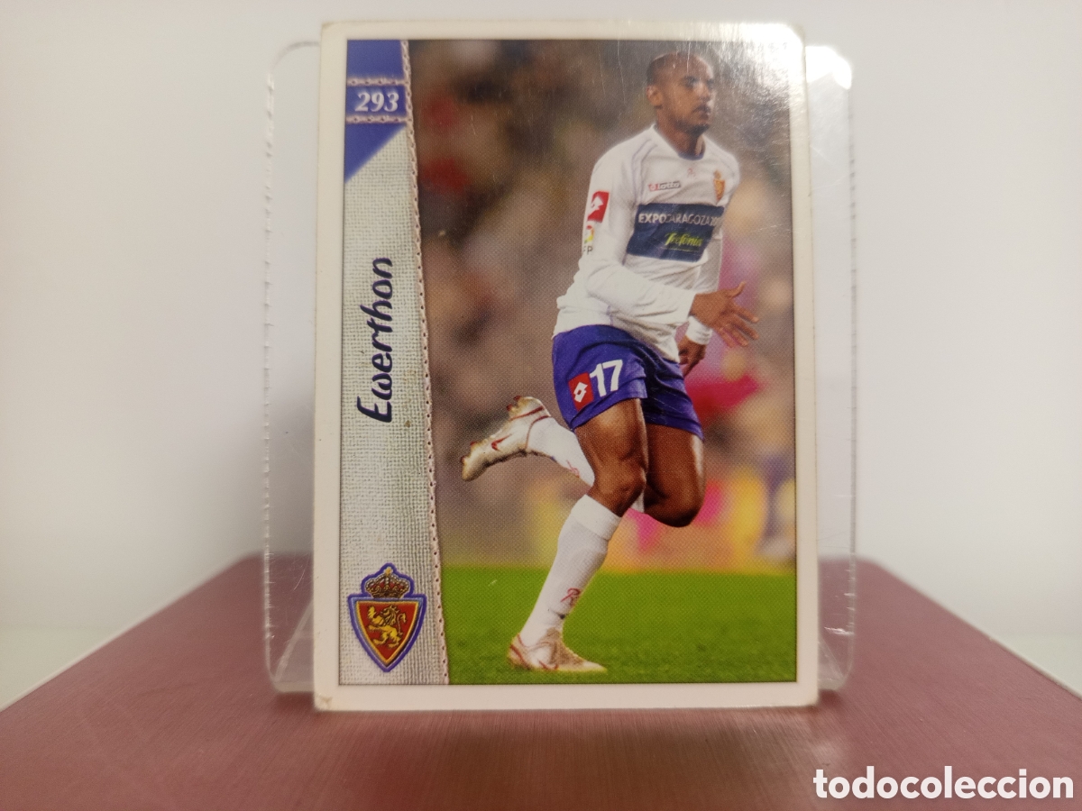 Fu&szlig;ball-Sticker: ❇️ CROMO CARD ⚽ EWERTHON ZARAGOZA 293 LAS FICHAS LIGA 06 07 2006 2007 MUNDICROMO ❇️