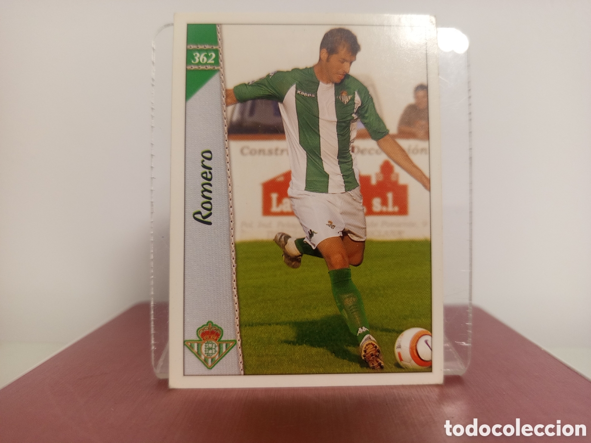 Fu&szlig;ball-Sticker: ❇️ CROMO CARD ⚽ ROMERO BETIS 362 LAS FICHAS LIGA 06 07 2006 2007 MUNDICROMO ❇️