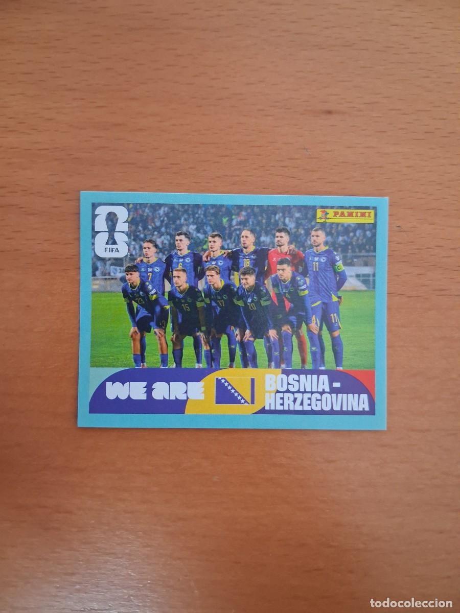 Cromos de F&uacute;tbol: Fifa World Cup 26 Mundial 2026 BIH 13 Bosnia i Herzegovina Foto de Equipo Alineacion Plantilla