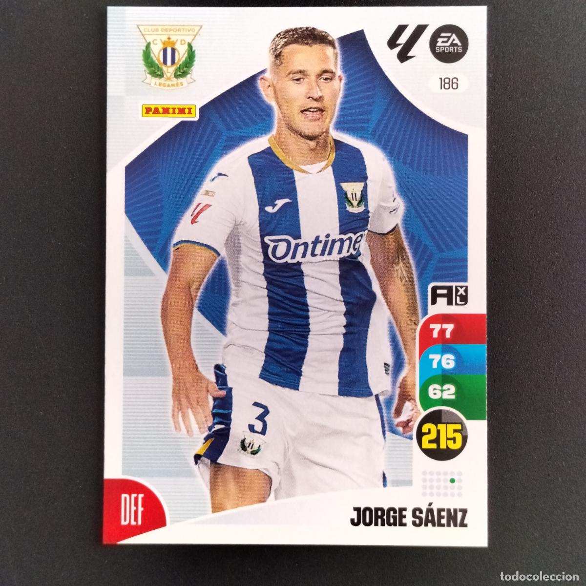 Cromos de F&uacute;tbol: 186 JORGE SAENZ CD LEGANES CROMOS ADRENALYN XL LALIGA CARD 2024 2025 24 25 PANINI