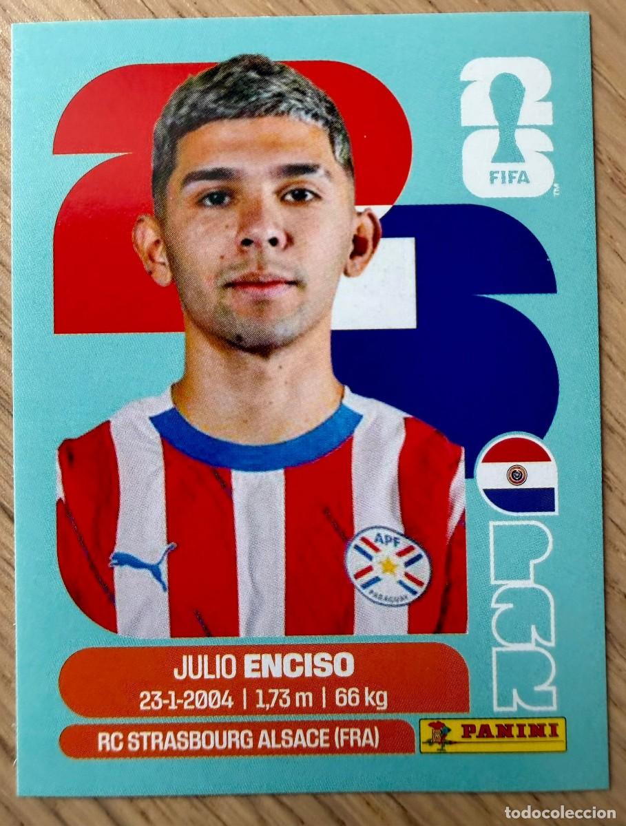 Cromos de F&uacute;tbol: PAR15 PAR 15 JULIO ENCISO PARAGUAY MUNDIAL FIFA WORLD CUP 2026 26 STICKER CROMO PANINI SIN PEGAR