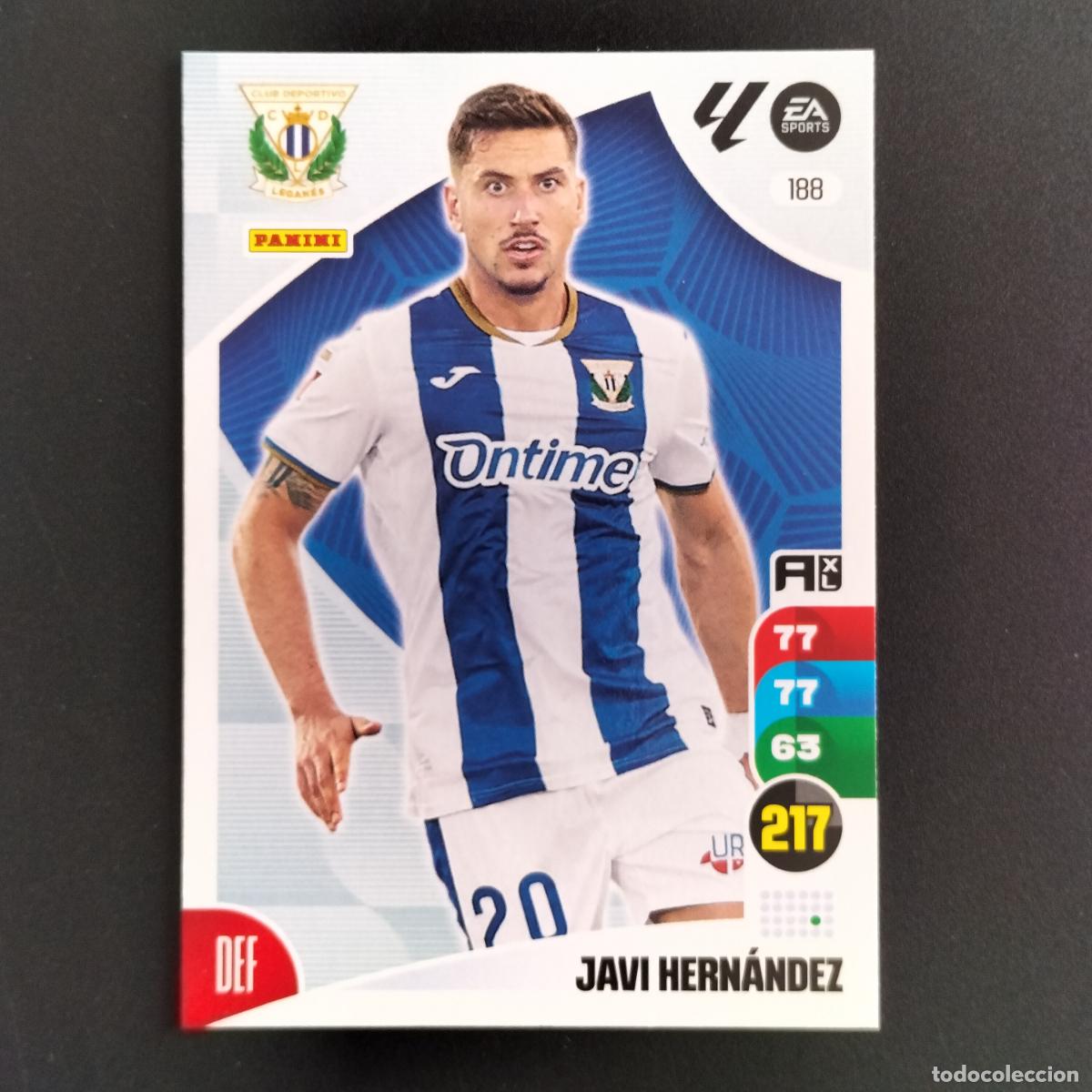 Cromos de F&uacute;tbol: 188 JAVI HERNANDEZ CD LEGANES CROMOS ADRENALYN XL LALIGA CARD 2024 2025 24 25 PANINI