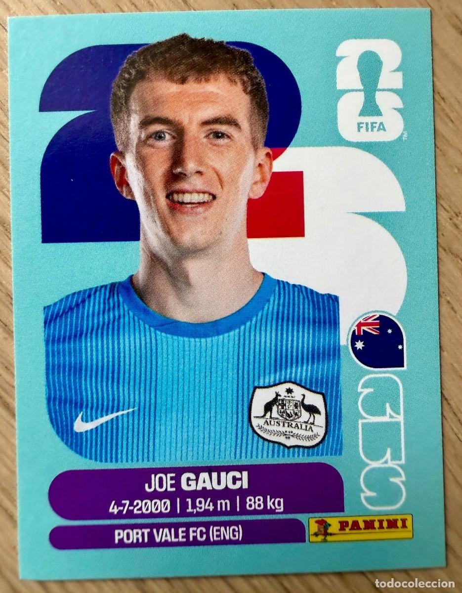 Cromos de F&uacute;tbol: AUS3 AUS 3 JOE GAUCI AUSTRALIA MUNDIAL FIFA WORLD CUP 2026 26 STICKER CROMO PANINI SIN PEGAR