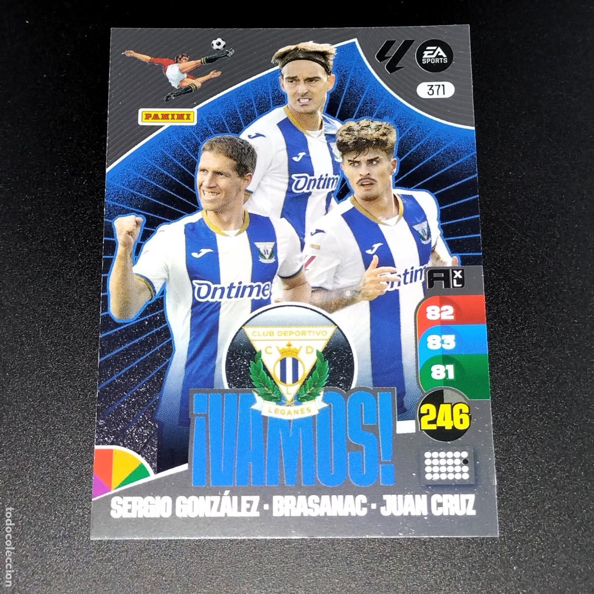 Cromos de F&uacute;tbol: 371 VAMOS SERGIO GONZALEZ BRASANAC CD LEGANES CROMOS ADRENALYN XL LALIGA CARD 2024 2025 24 25 PANINI