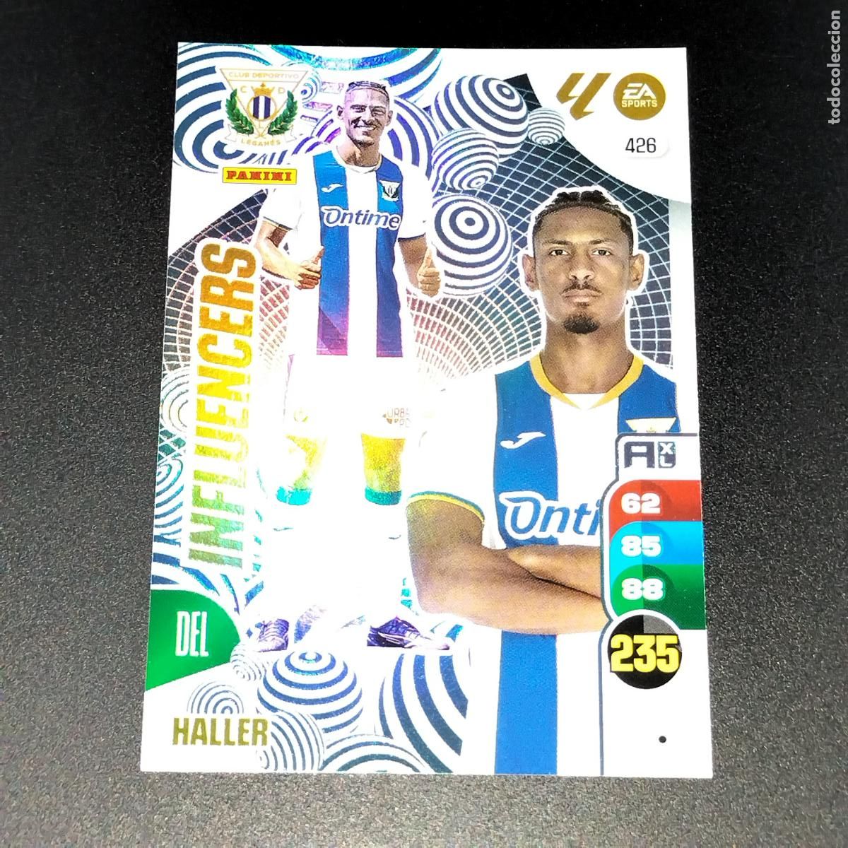 Cromos de F&uacute;tbol: 426 HALLER INFLUENCERS CD LEGANES CROMOS ADRENALYN XL LALIGA CARD 2024 2025 24 25 PANINI