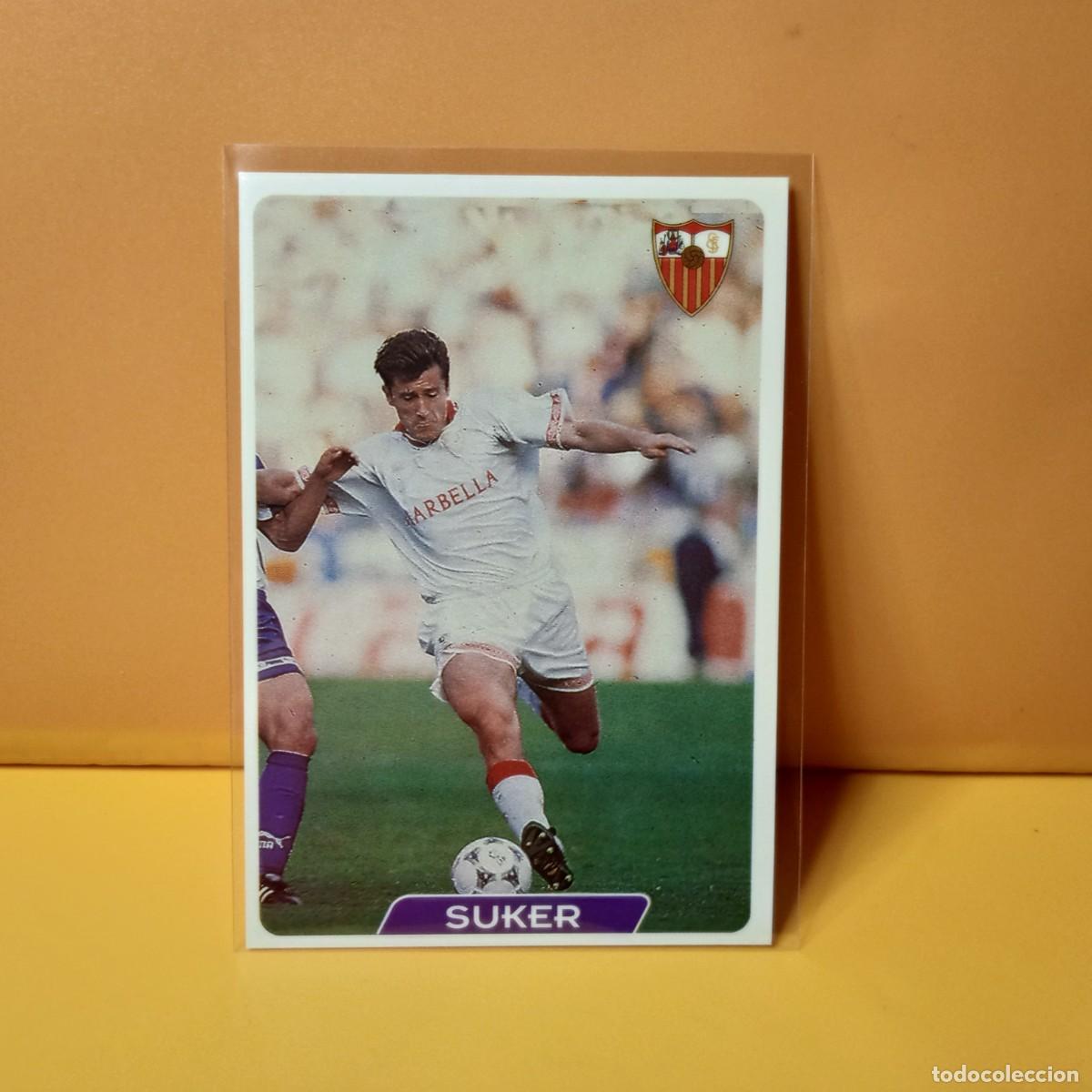 Cromos de F&uacute;tbol: MUNDICROMO 1995 1996 95 96 SEVILLA F.C SUKER 90