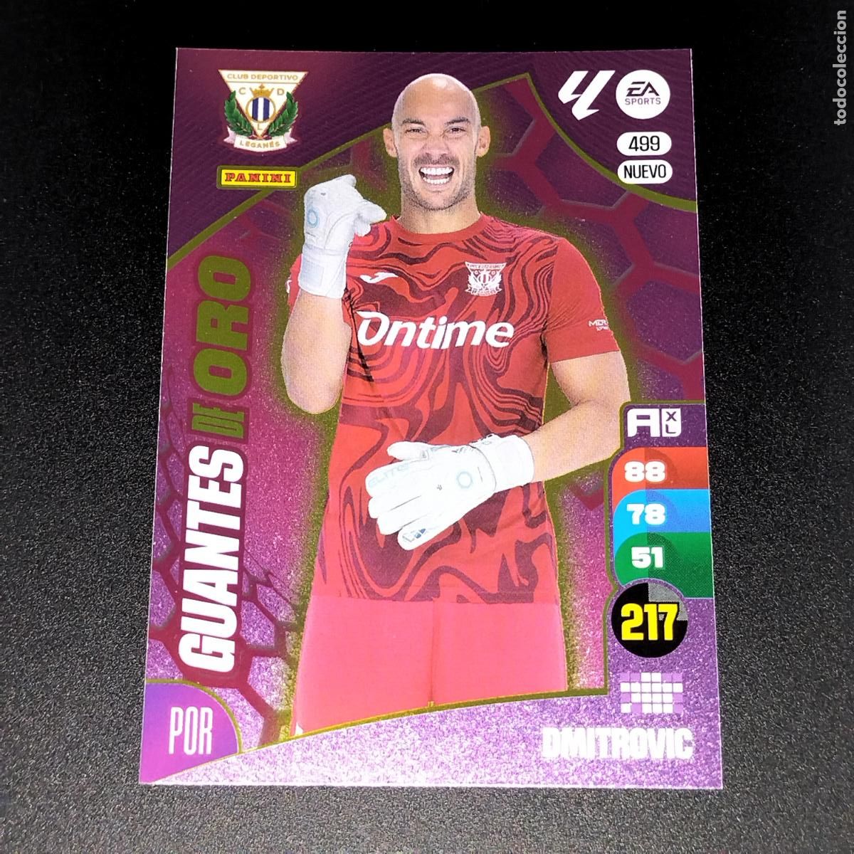 Cromos de F&uacute;tbol: 499 DMITROVIC NUEVO GUANTES DE ORO CD LEGANES CROMOS ADRENALYN XL LALIGA CARD 2024 2025 24 25 PANINI