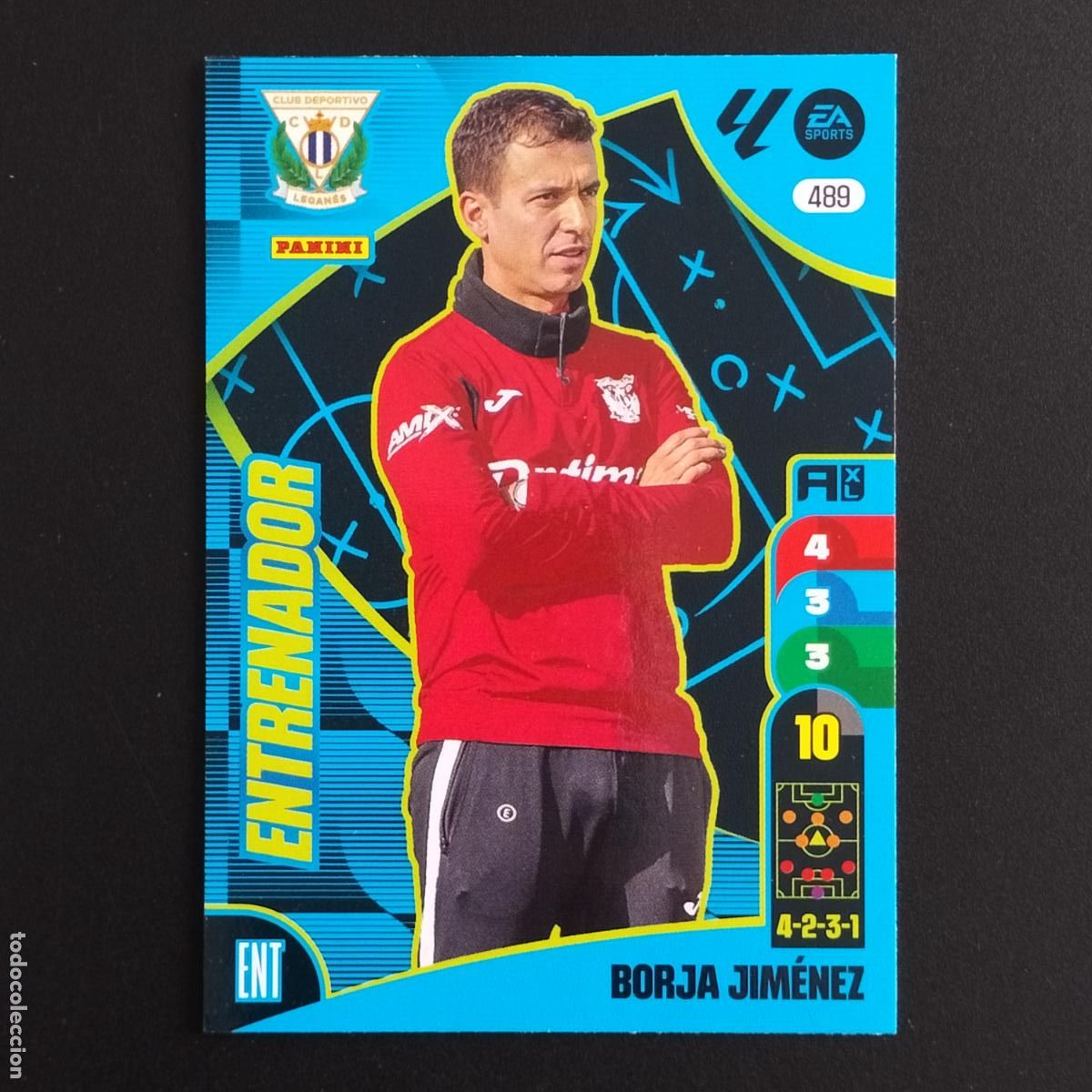 Cromos de F&uacute;tbol: 489 BORJA JIMENEZ ENTRENADOR CD LEGANES CROMOS ADRENALYN XL LALIGA CARD 2024 2025 24 25 PANINI