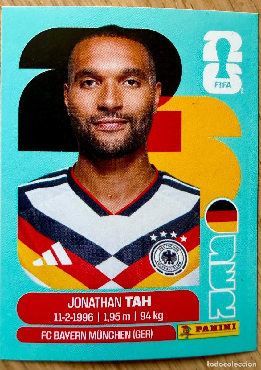 Cromos de F&uacute;tbol: GER3 GER 3 JONATHAN TAH ALEMANIA MUNDIAL FIFA WORLD CUP 2026 26 STICKER CROMO PANINI SIN PEGAR