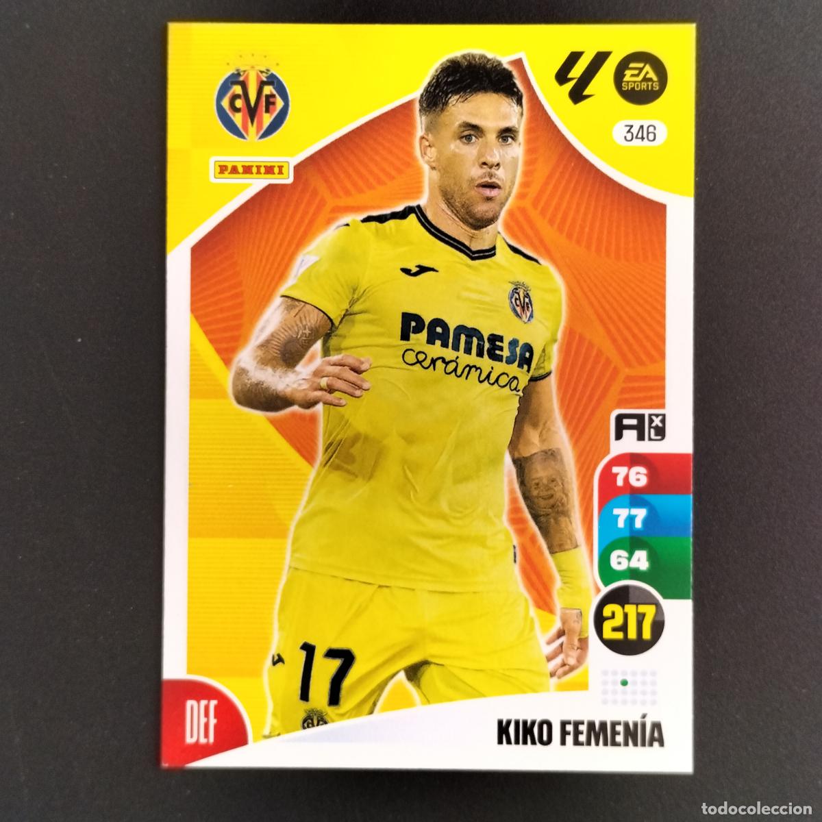 Cromos de F&uacute;tbol: 346 KIKO FEMENIA VILLARREAL CROMOS ADRENALYN XL LALIGA CARD 2024 2025 24 25 PANINI