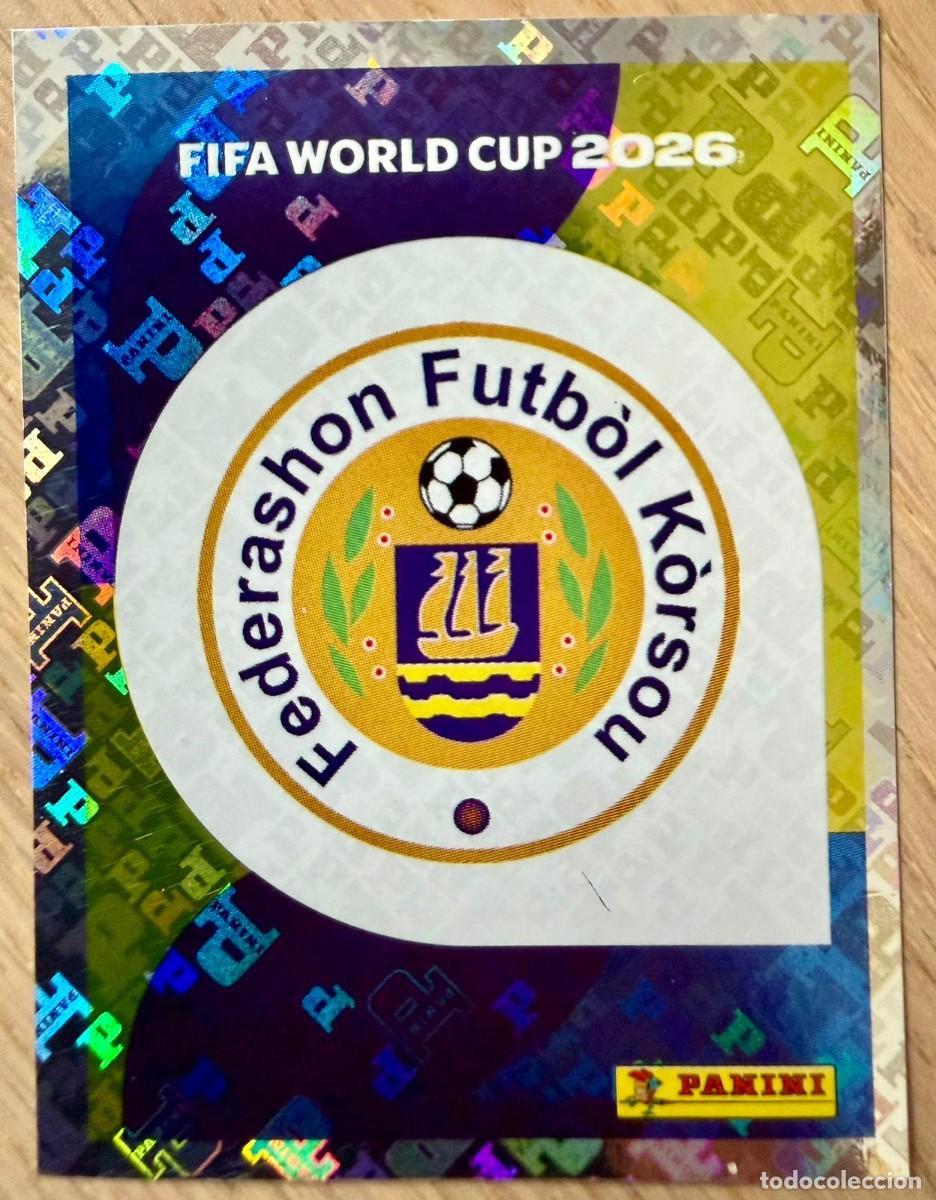 Cromos de F&uacute;tbol: CUW1 CUW 1 ESCUDO CURAZAO CURA&Ccedil;AO MUNDIAL FIFA WORLD CUP 2026 26 STICKER CROMO PANINI SIN PEGAR