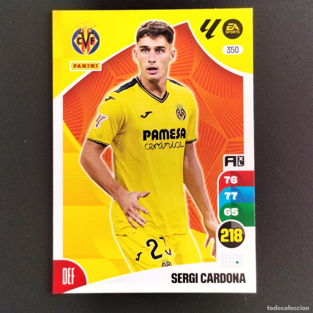 Cromos de F&uacute;tbol: 350 SERGI CARDONA VILLARREAL CROMOS ADRENALYN XL LALIGA CARD 2024 2025 24 25 PANINI