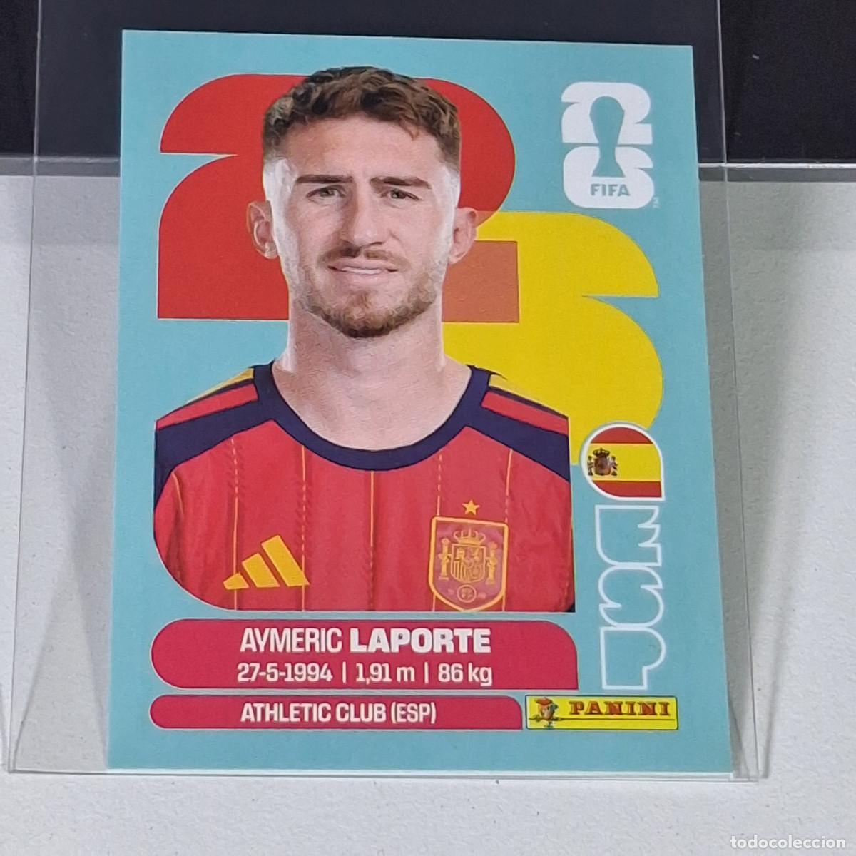 Cromos de F&uacute;tbol: A36 ESP4 ESP 4 AYMERIC LAPORTE ESPA&Ntilde;A SPAIN MUNDIAL FIFA WORLD CUP 2026 STICKER PANINI