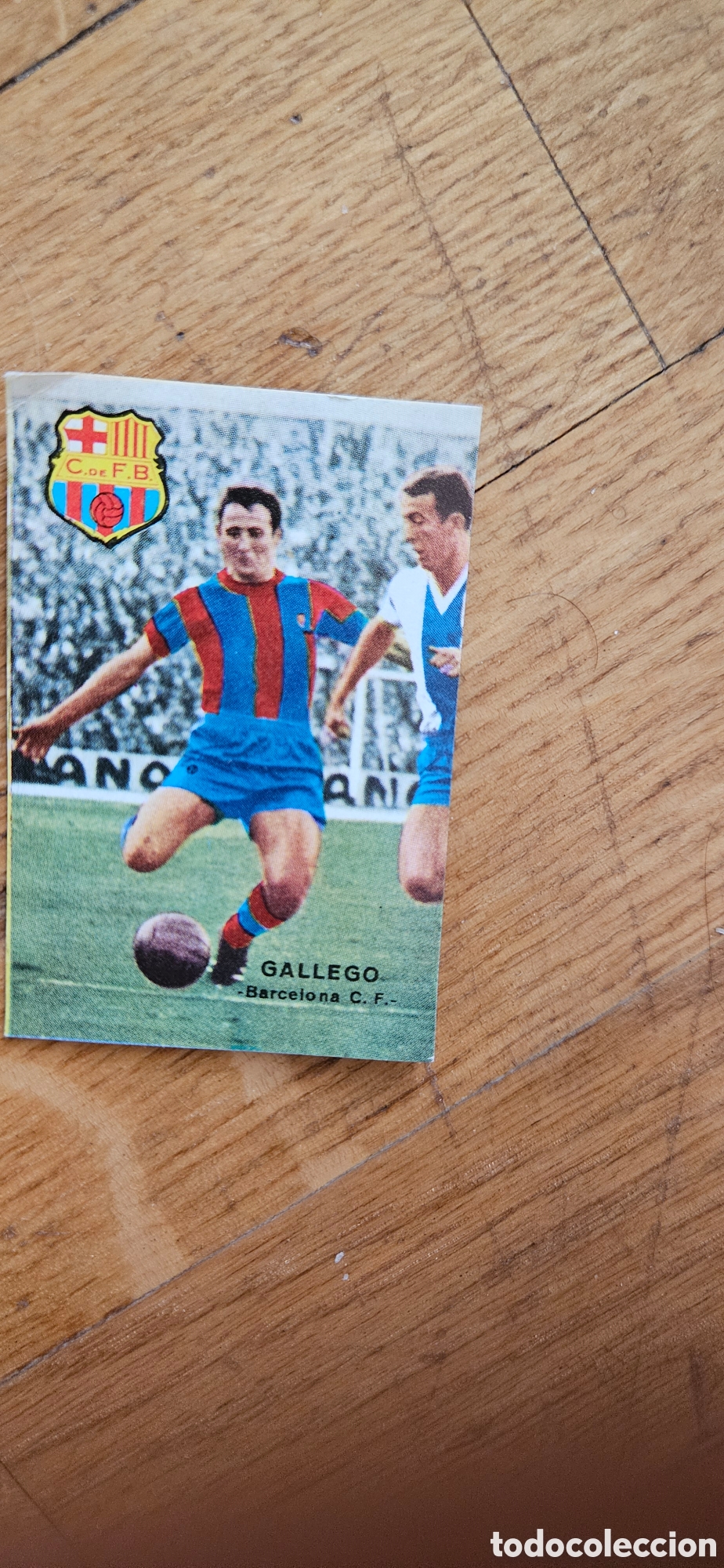 Cromos de F&uacute;tbol: Gallego Barcelona fher 1967 1968 67 68 despegado