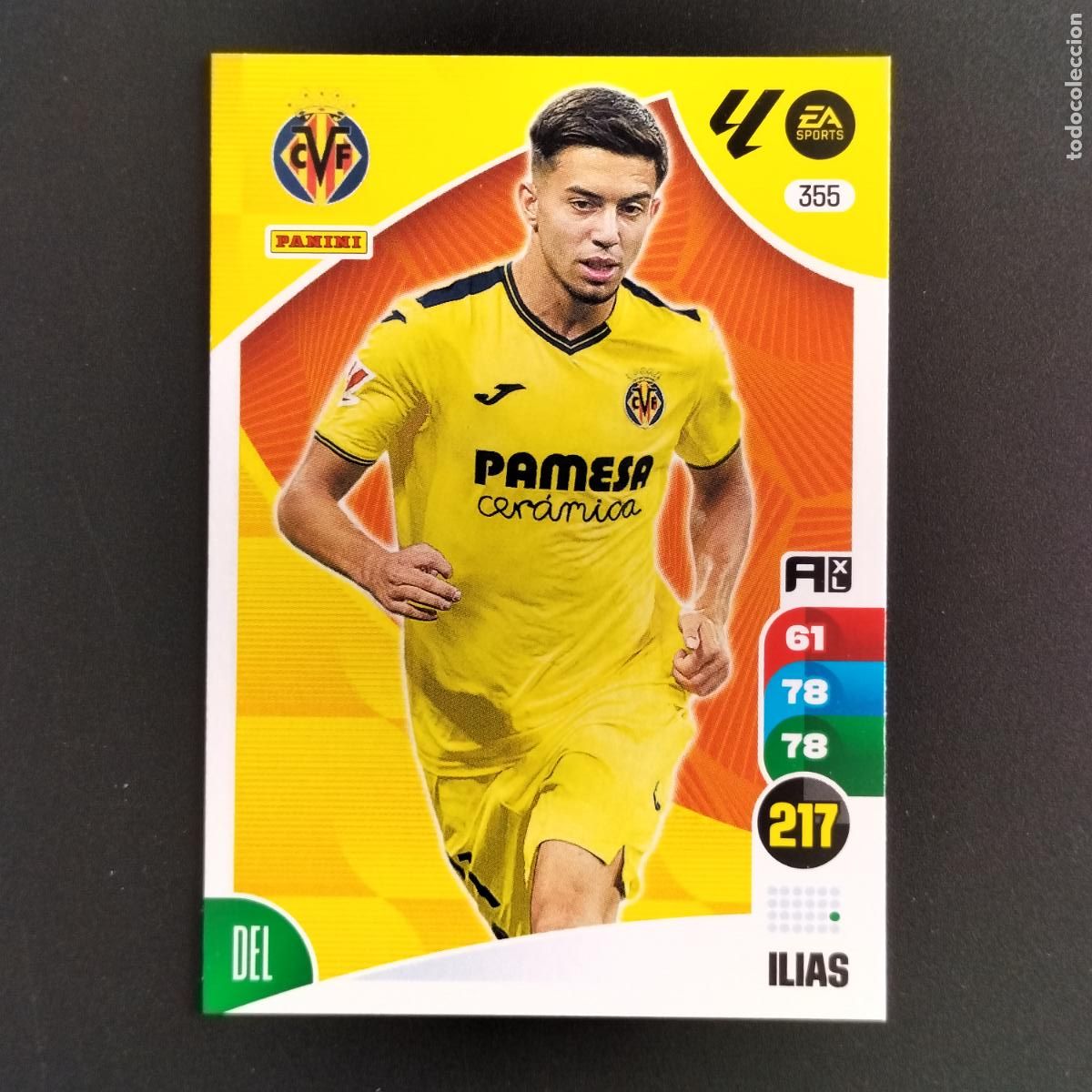Cromos de F&uacute;tbol: 355 ILIAS VILLARREAL CROMOS ADRENALYN XL LALIGA CARD 2024 2025 24 25 PANINI