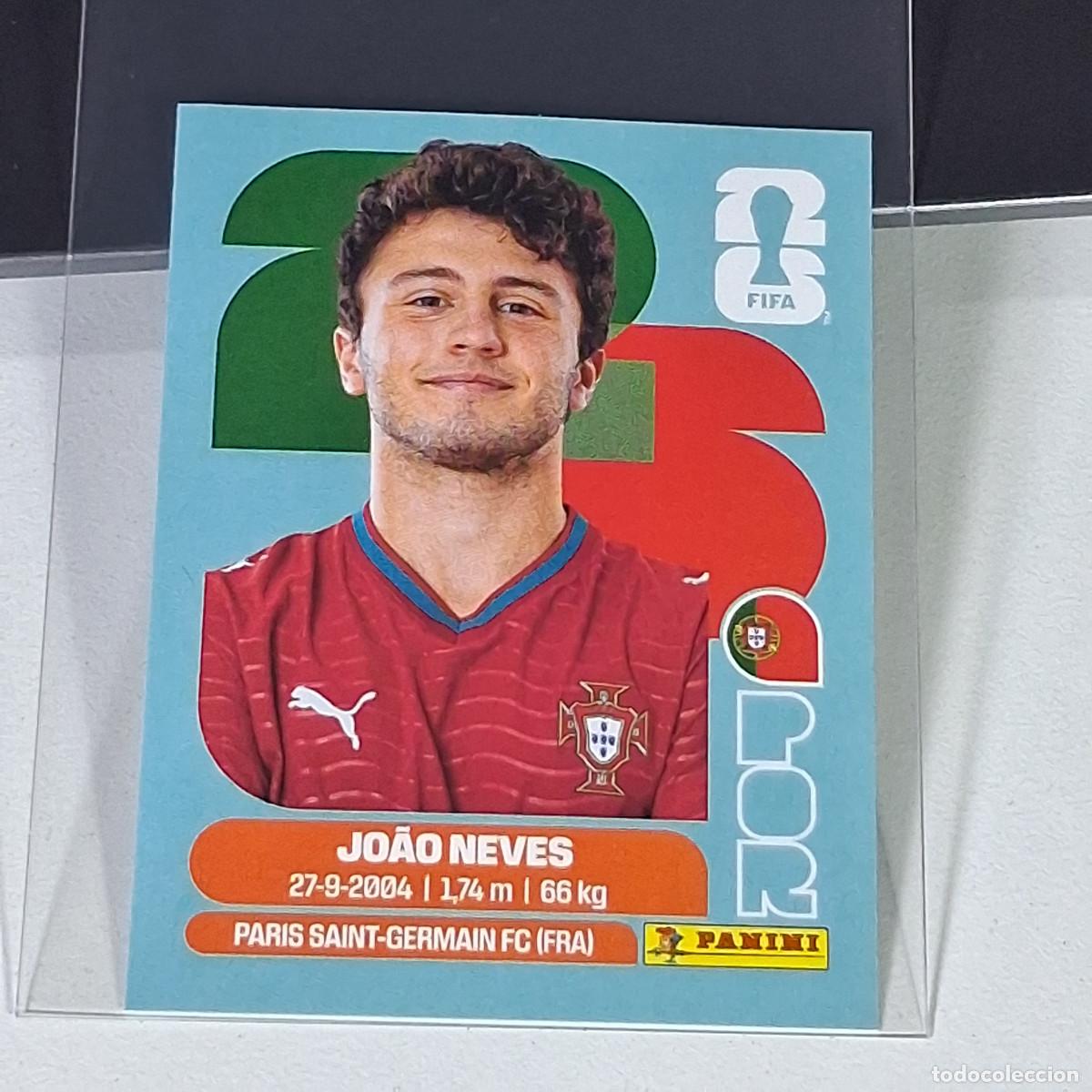 Cromos de F&uacute;tbol: A36 POR14 JO&Atilde;O NEVES 14 PORTUGAL POR MUNDIAL FIFA WORLD CUP 2026 STICKER PANINI