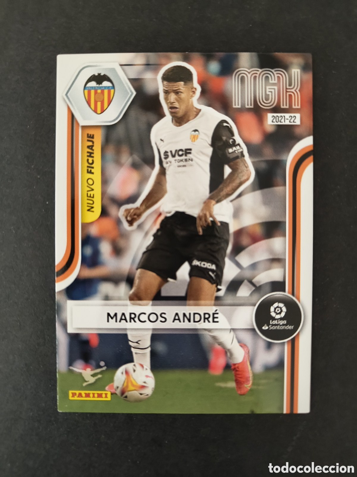Cromos de F&uacute;tbol: Megacracks 2021/22 491 Marcos Andre Valencia Nuevo Fichaje