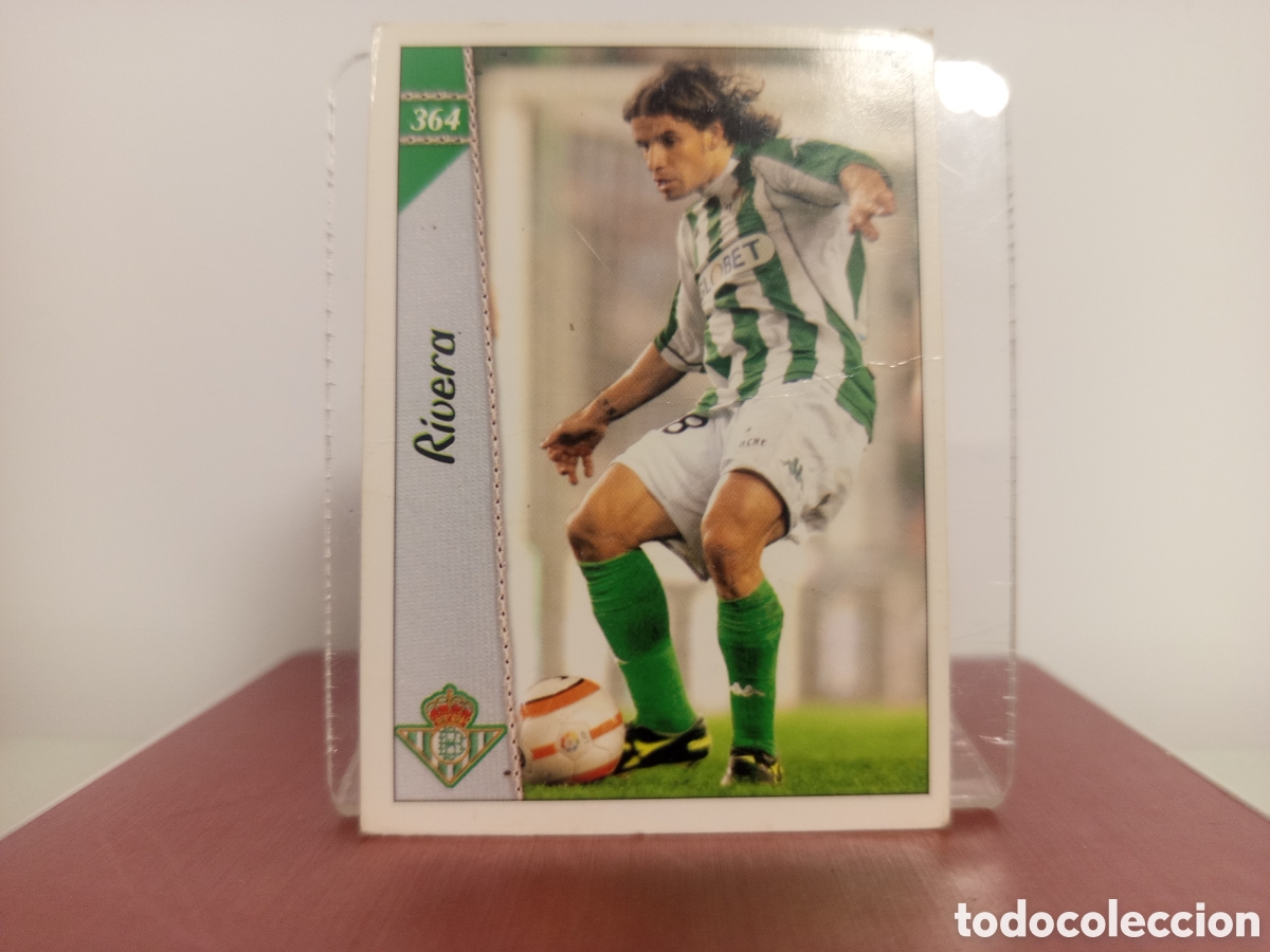 Fu&szlig;ball-Sticker: ❇️ CROMO CARD ⚽ RIVERA BETIS 364 LAS FICHAS LIGA 06 07 2006 2007 MUNDICROMO ❇️