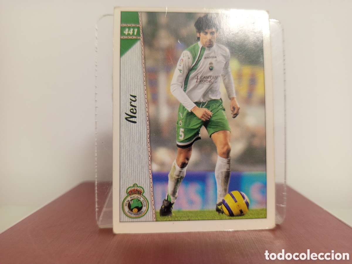 Fu&szlig;ball-Sticker: ❇️ CROMO CARD ⚽ NERU RACING DE SANTANDER 441 LAS FICHAS LIGA 06 07 2006 2007 MUNDICROMO ❇️